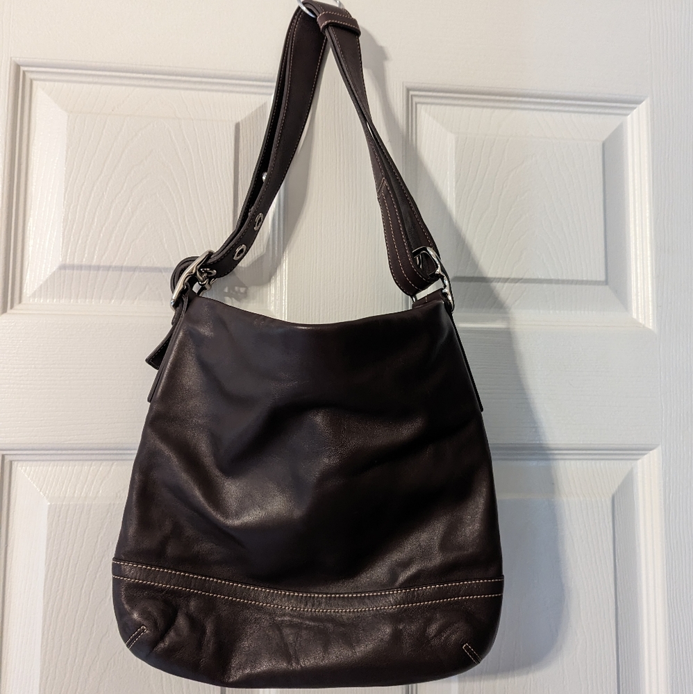 Coach brown leather hobo purse, circa 2001